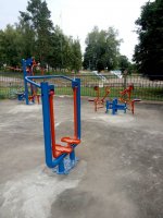 Производство тренажеров детских площадок метало